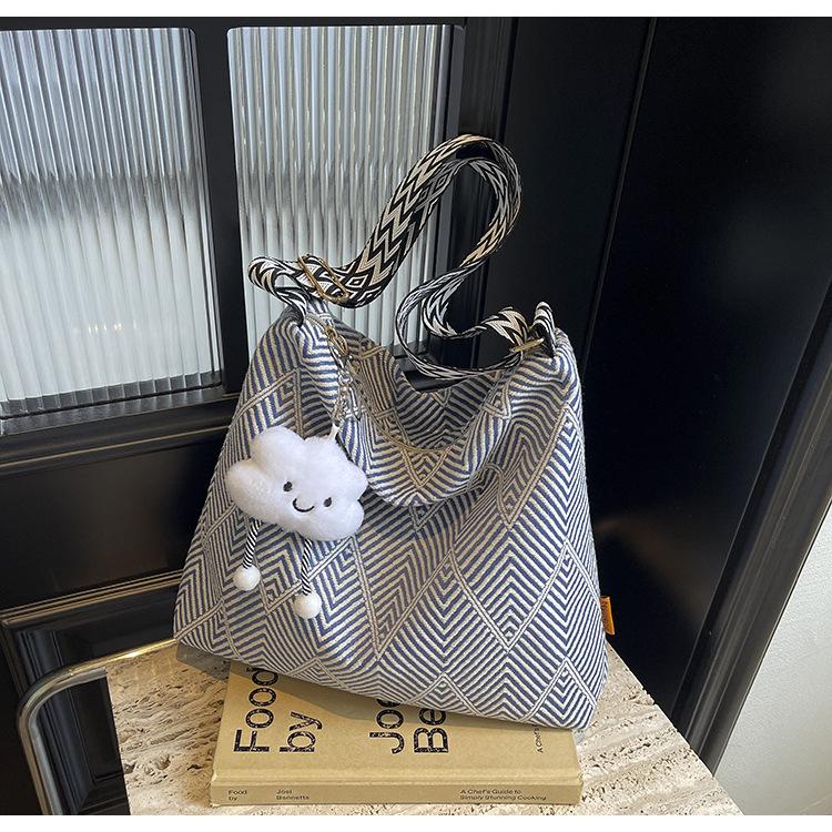 Women's Large Capacity Canvas Tote - 2025 New Summer Crossbody, Casual & Versatile for Students