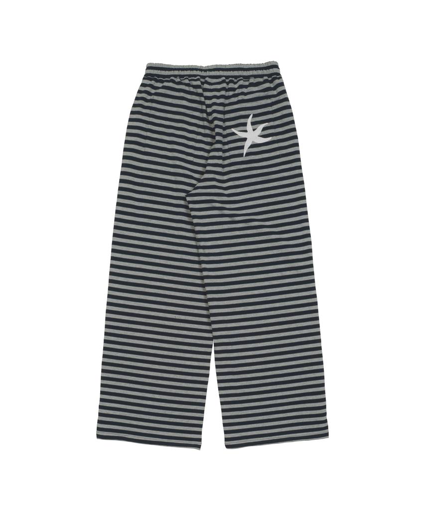 THE COLDEST MOMENT Tcm Stripe Sweat Pants (Navy/Charcoal)