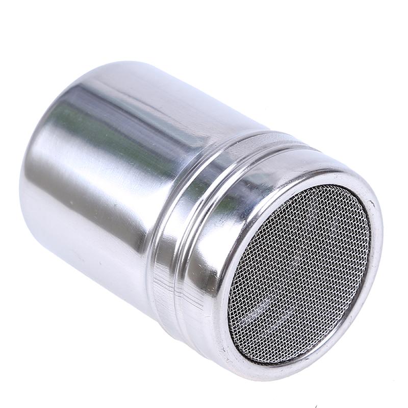 Stainless Steel Powder Shaker Sugar Chocolate Coco Shaker Flour Coffee Sifter Cooking Tools with Lid Household Accessories