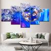Canvas Painting Art Bulb Style 5 Pieces Wall Art Painting Modular Wallpapers Poster Print for Living Room Home Decor
