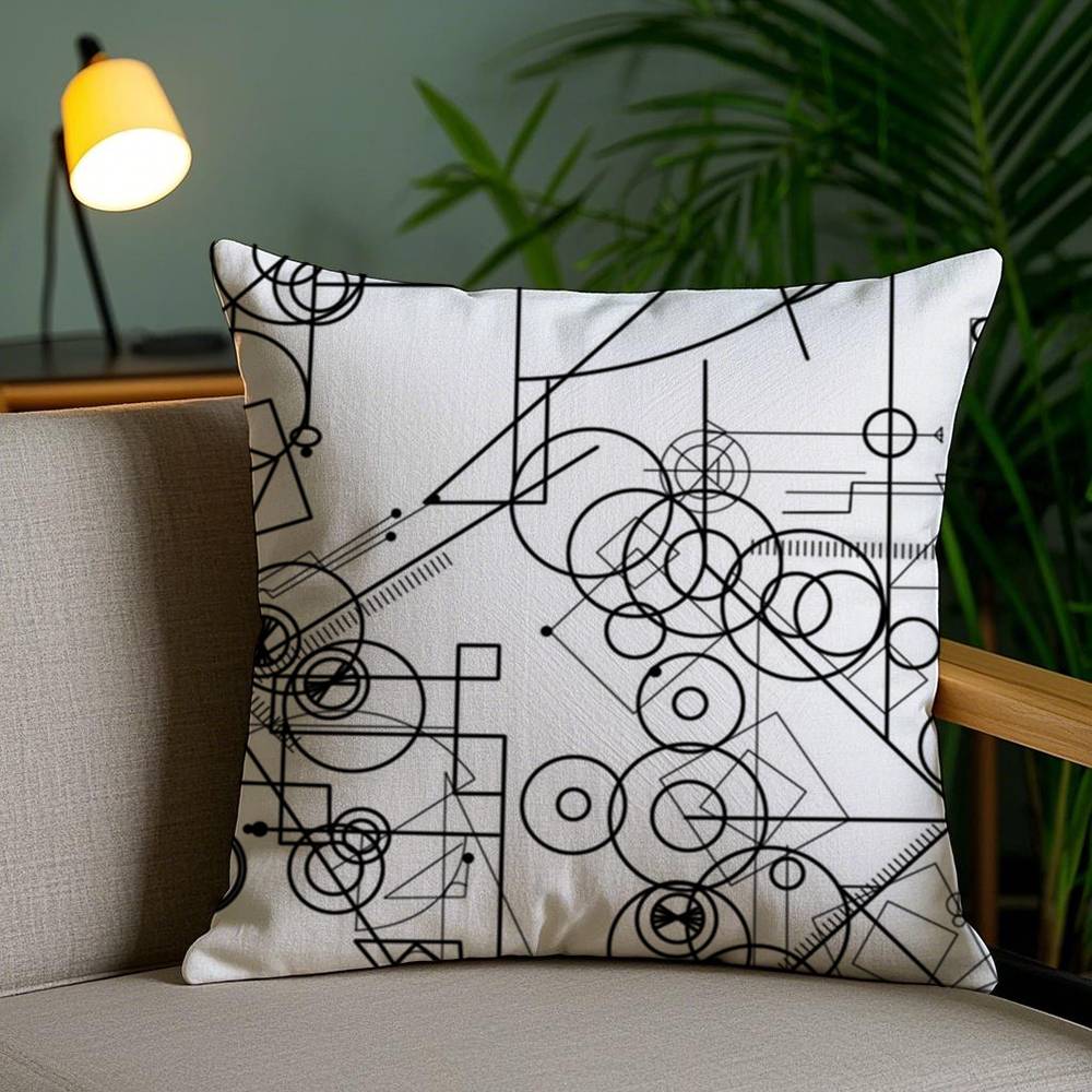 Anime S-Steins Gate Pillow Case Home Dorm Chair Back Short Plush Double-sided Printing Office Nap Time Cushion Cover
