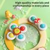3Pcs/Set Suction Cup Spinner Toy Baby Hand-eye Coordination Sensory Cartoon Animal Spinner Toys High Chair Table Travel Bath Toy