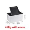 Square Bread Baking Tray Cake box Mold with Lid Aluminum Alloy Non-stick Pan Mini Baking Tray Box Diy Cake Baking Tool