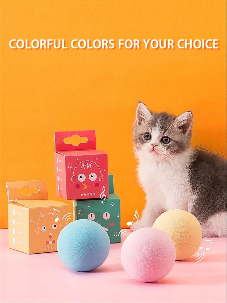 Smart Cat Toys Electric Cat Ball Automatic Rolling Ball Cat Interactive Toys Training Self-moving Kitten Toys for Indoor Playing
