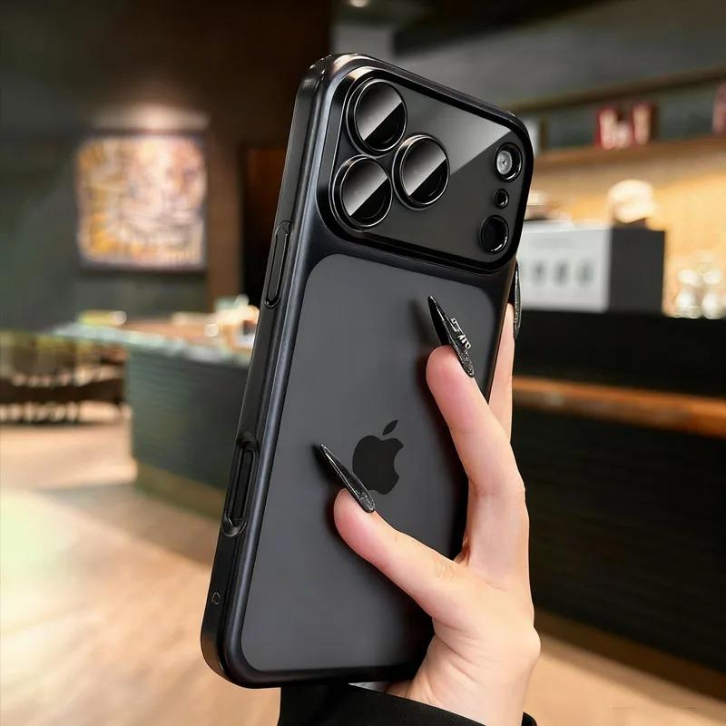 Modne Półprzezroczyste Matowe Etui Na Telefon Dla iPhone 17 16 Pro Max Ultra Cienkie Odporne Na Wstrząsy Twarde Etui Dla iPhone 15 14 13 Pro Max Pokrowiec