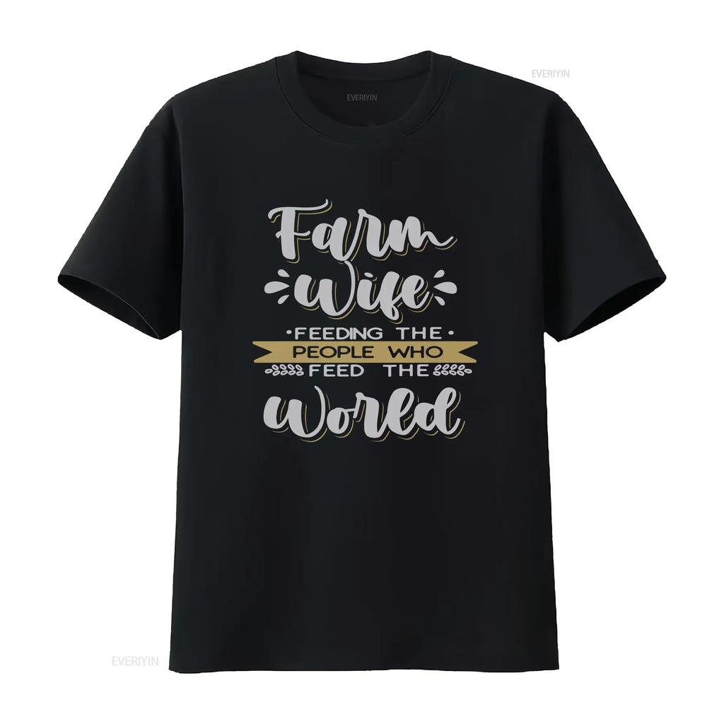 Farm Wife T Shirt Farmer Mom Feeding The People vintage Washed Stylish Casual Breathable designer clothes graphic Soft homme