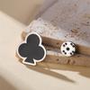 Classic Poker Brooches Spade Heart Club Diamond Brooch for Women Men Stainless Steel Jewelry Enamel Lapel Pins Badge Hat Clothes