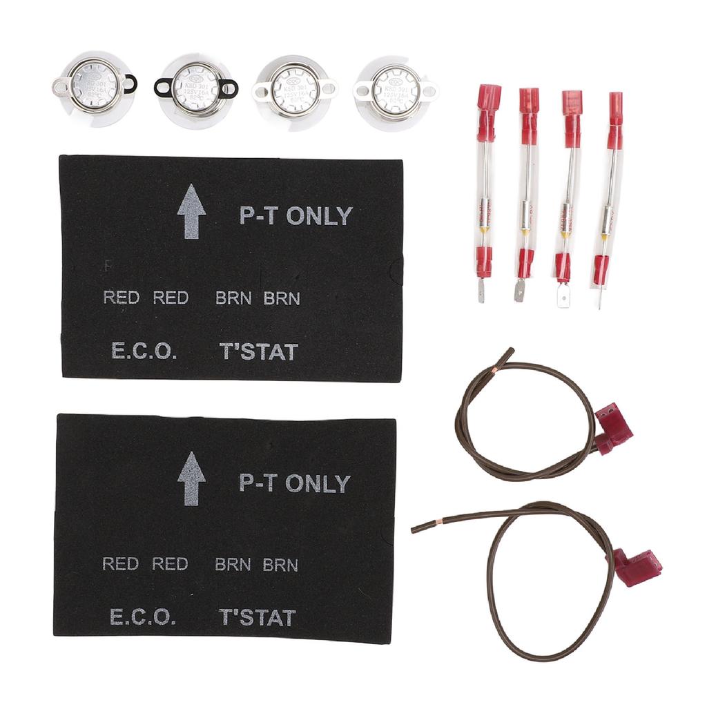 2 Sets RV Water Heater Thermal Cutoff with ECO Thermostat Assembly Kit Enhanced Safety Replacement for Atwood 91447