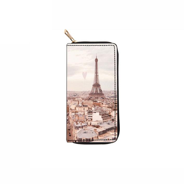 

Кошелек-клатч с длинной молнией «Эйфелева башня»