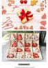 Christmas Tree Ornaments: Snowman, Wooden Horse, Tree Pendants - 4-Grid Box Set