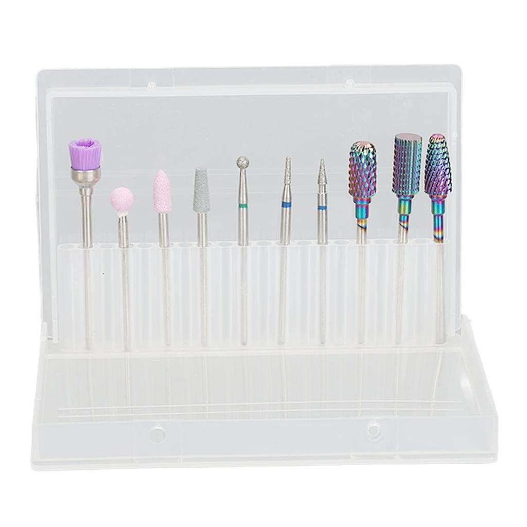 Nail Drill Bits Set Tungsten Steel Nail Art Grinding Head Dead Skin Removal Manicure Polishing Tool