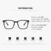 Anti-blue Light Tinted Glasses For Female Students - Popular Oversized Frame Glasses 6027
