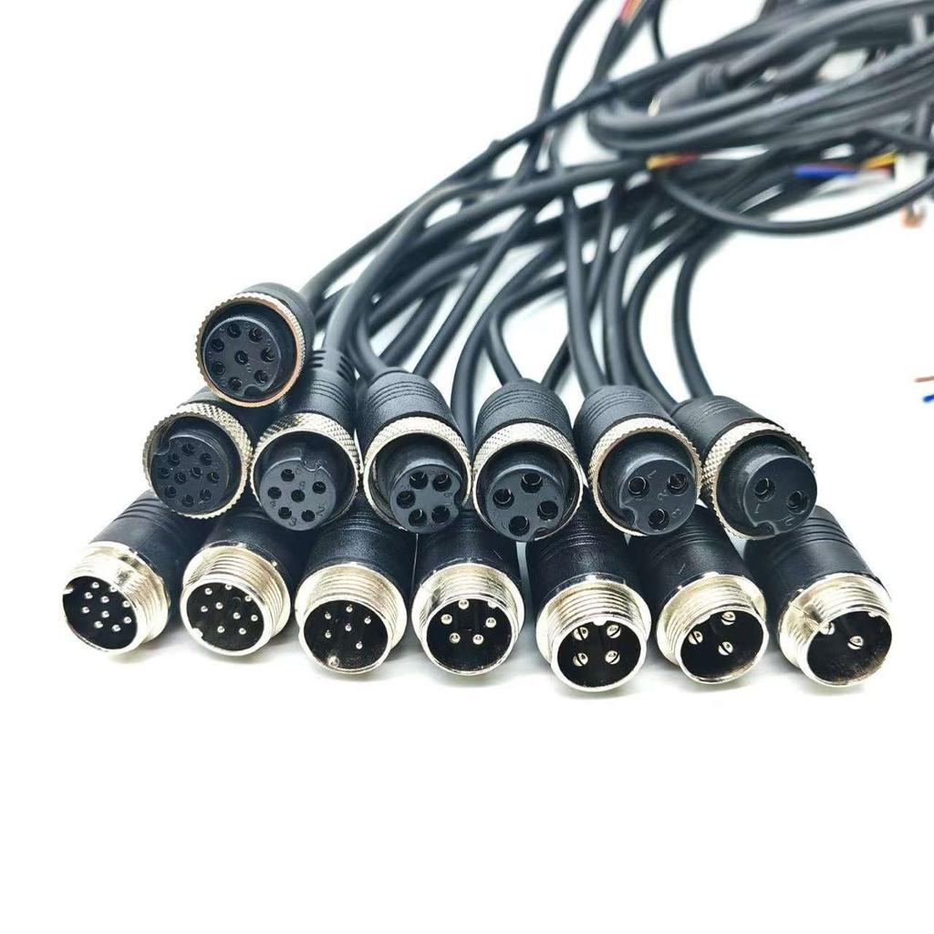 Male Female GX16 1m 2m 3m Cable Wire M16 Power Connector 2 3 4 5 6 7 8 9 10 Pin Aviation Plug Socket Electric Scooter Motor Wire