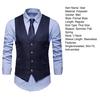 Men Suit Vest Formal Business Style Sleeveless V Neck Slim Fit Cardigan Single-breasted Solid Color Silky Fabric Pockets Groom Wedding Waistcoat