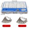 800pcs/Stainless Steel Hex Bolts, Screws, Nuts, Springs, Washers, J Nut Set, M3 M4 M5 M6 Machine Screws, Repair Tool Set