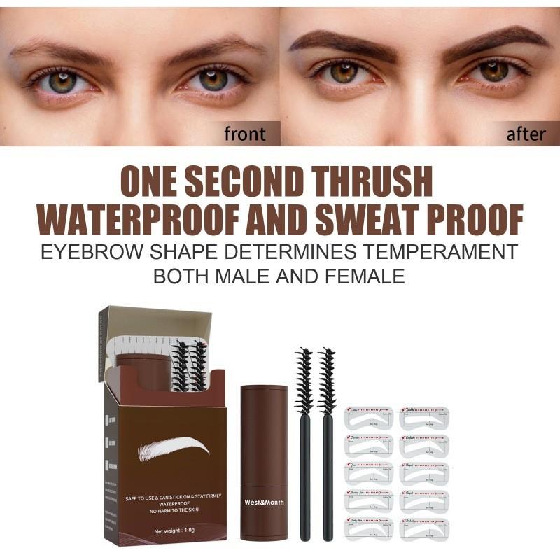 West Month Waterproof Long Lasting Deep Brown Eyebrow Powder For Effortless Makeup