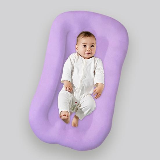 Baby Lounger Newborn Infant Lounger with Detachable Washable Cover Breathable Baby Lounging Cushion for Babies Tummy Time Bed Couch Use