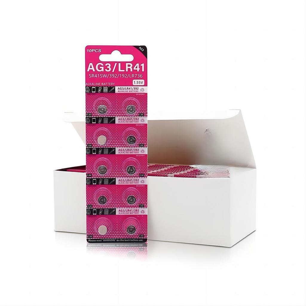 AG3 1.55V Button Battery Cell Coin Lithium Batteries SR41 192 L736 384 SR41SW CX41 LR41 392 Long for Electronics Devices