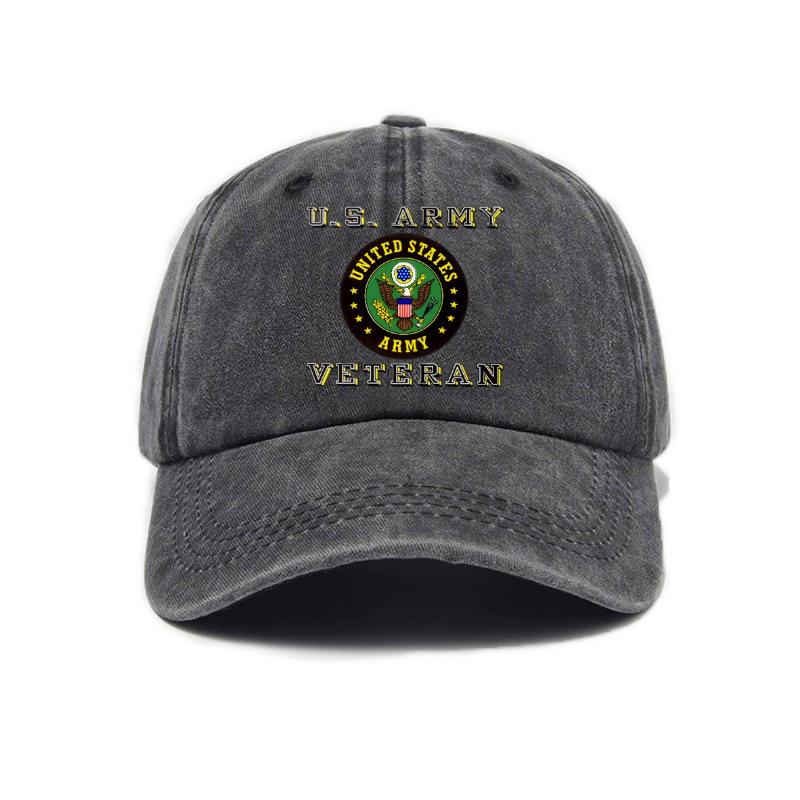 Printed Washed Distressed Soft Top Baseball Cap Unisex Sun Visor Baseball Cap