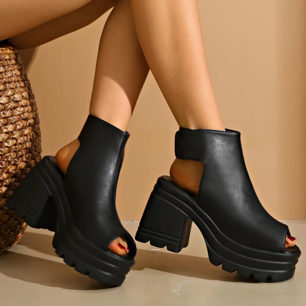 Summer Fish Mouth Open Toe Light Sexy Banquet High Heel Sandals Fashionable New Non-slip Comfortable Women's Casual Sandals