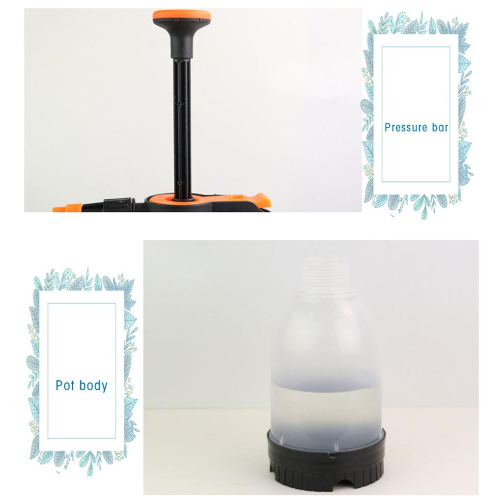 1.2L Garden Irrigation Sprayer Hand Held Portable Garden Watering Bottle for Indoor Plants Car Cleaning and Household Use
