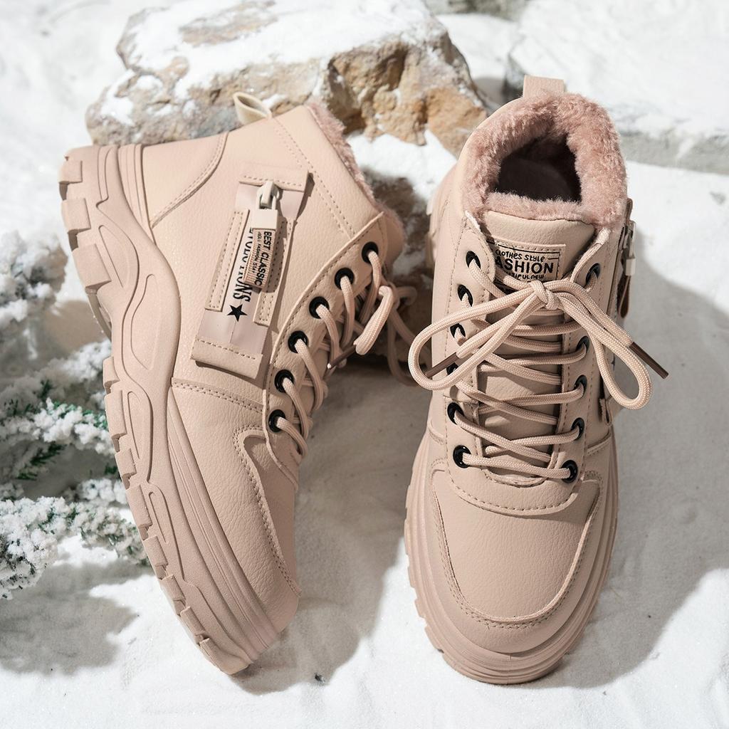 Women's Shoes, Height Increasing Boots, Cotton Boots, Thick Soled Shoes, Long Boots, Cold Resistant Shoes, Warm Shoes, Snow Boots, Anti Slip Shoes