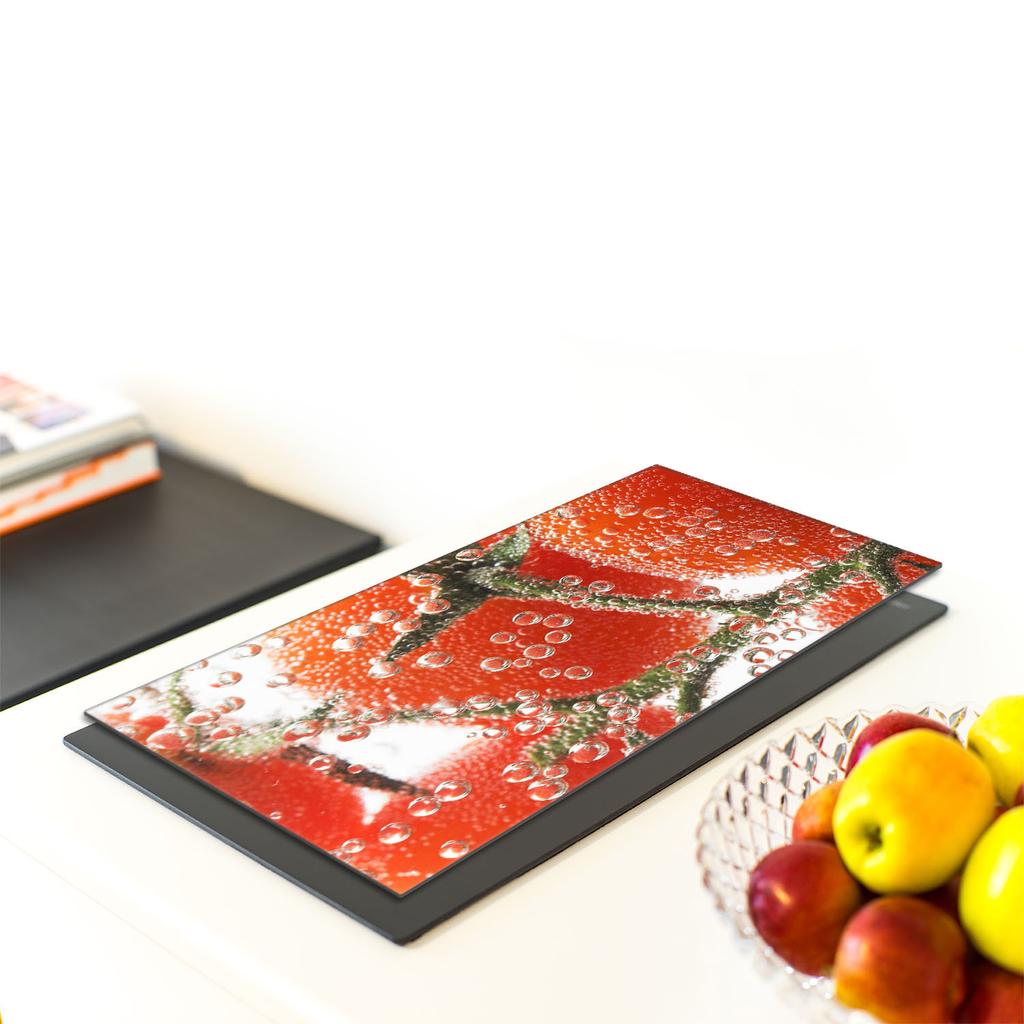 GLAS-SCHNEIDEBRETT 30x52 Tomate