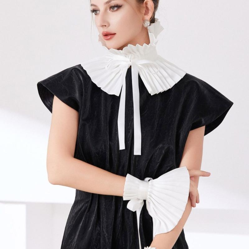 Easy Detachable Practical False Collar Insert Elegant Styling For Business Attire Casual Outfits And Social Gatherings
