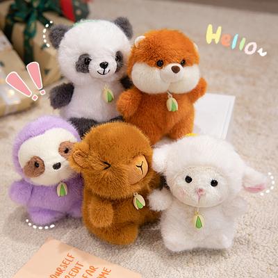 Cute Small Fragrance Pendant Giant Panda Plush Toy Lamb Doll Bag Pendant Zoo Gift Gift
