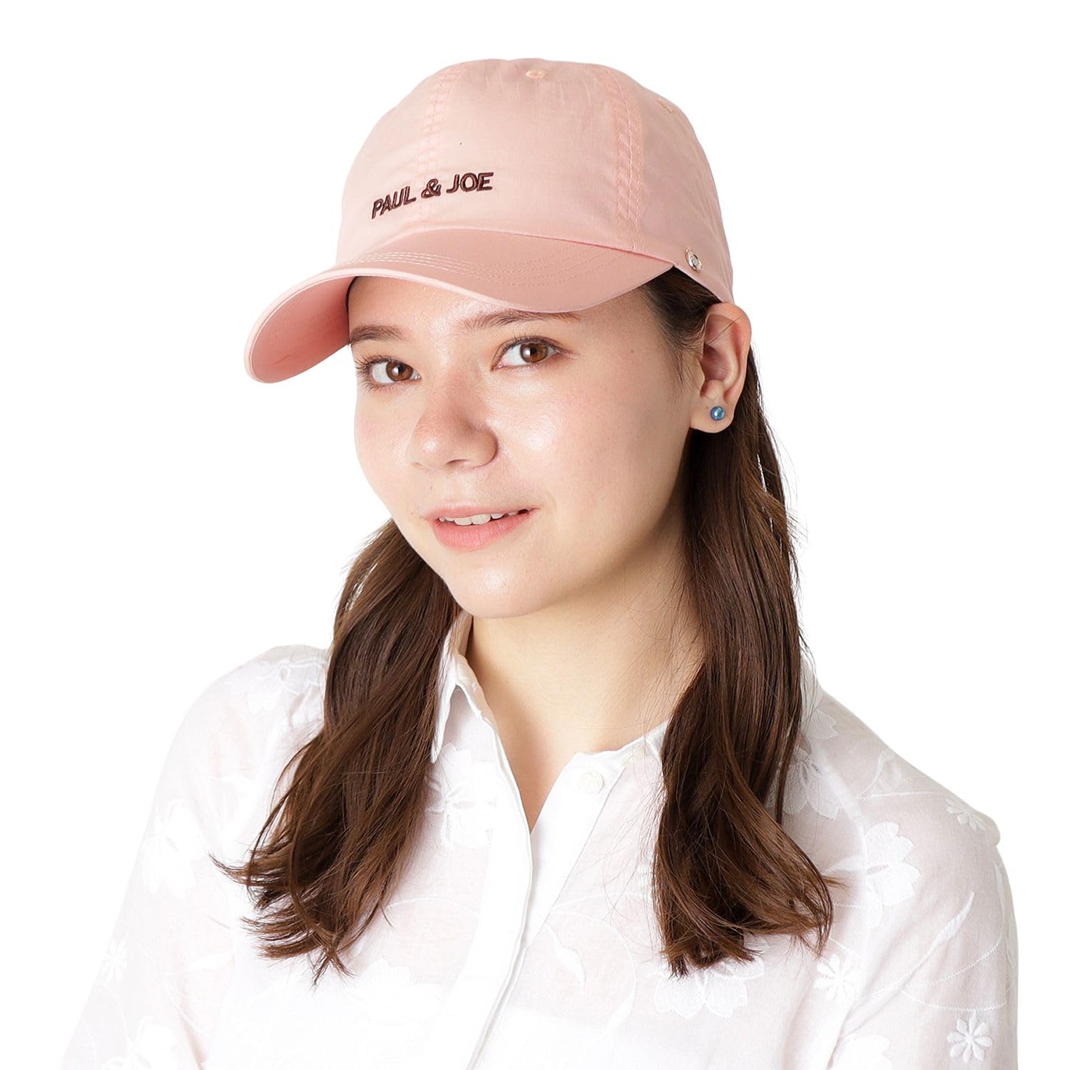 

PAUL JOE ACCESSOIRES Lightweight Logo Cap Deep Cap with Logo Charm 71002 Pale Pink [Moonbat] & Women s