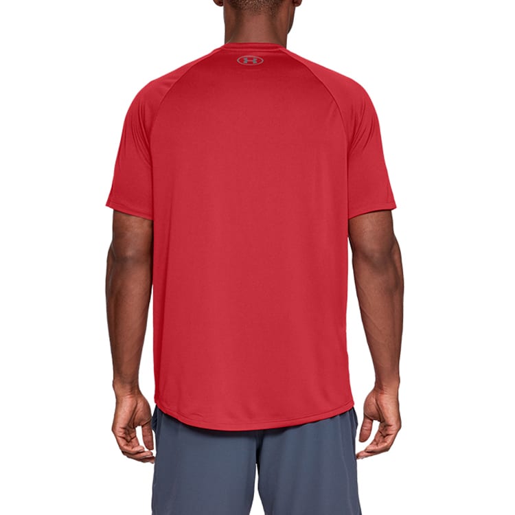 Under Armour Crew Neck Fitted Straight Fit Short Sleeved T Shirt Men's Red 1326413-600