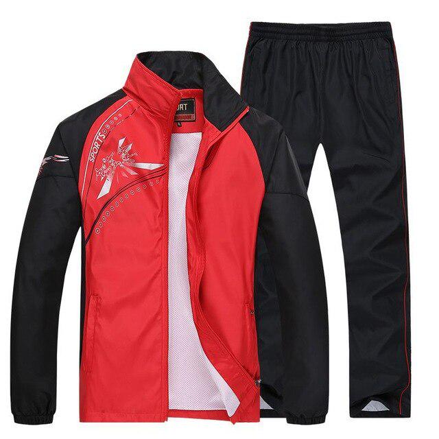 Plus Größe Männer Sport Anzüge Gym Sets Frühling Lauf Sets Sportwear Jogging Fitness Warme Lauf Sport