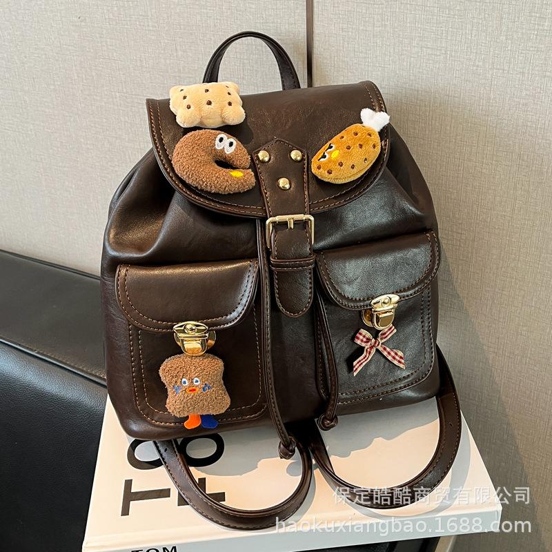 Versatile Foreign Style Fashion Girl Feeling Cute Simple Leisure Student Class 2025 Autumn and Winter Women's Shoulder Bag