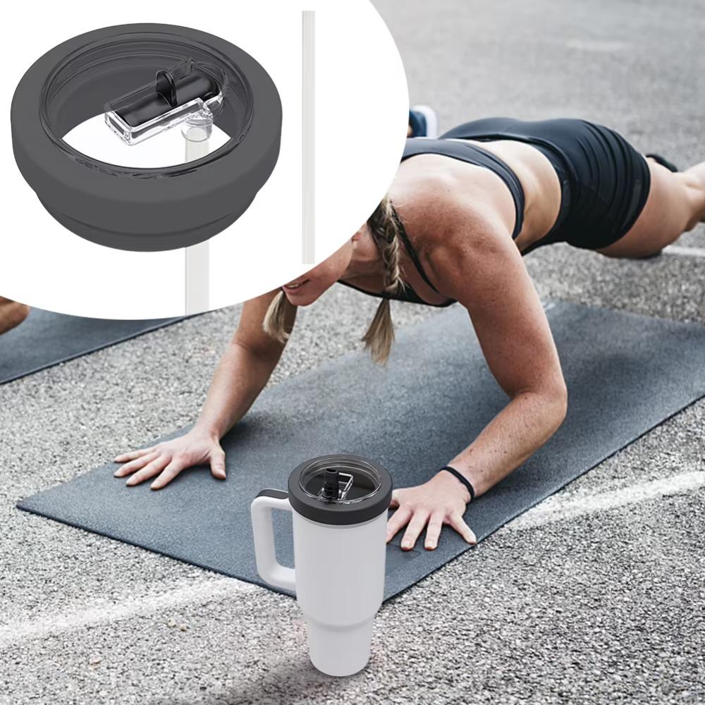 Auslaufsicherer Becher mit Klappdeckel und Strohhalm 30oz Becherdeckel Ersatzdeckel für Sportarena