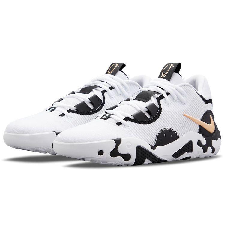 Nike PG 6 EP Weiß Schwarz Unisex Sneaker Orange-Kreide DH8447-101