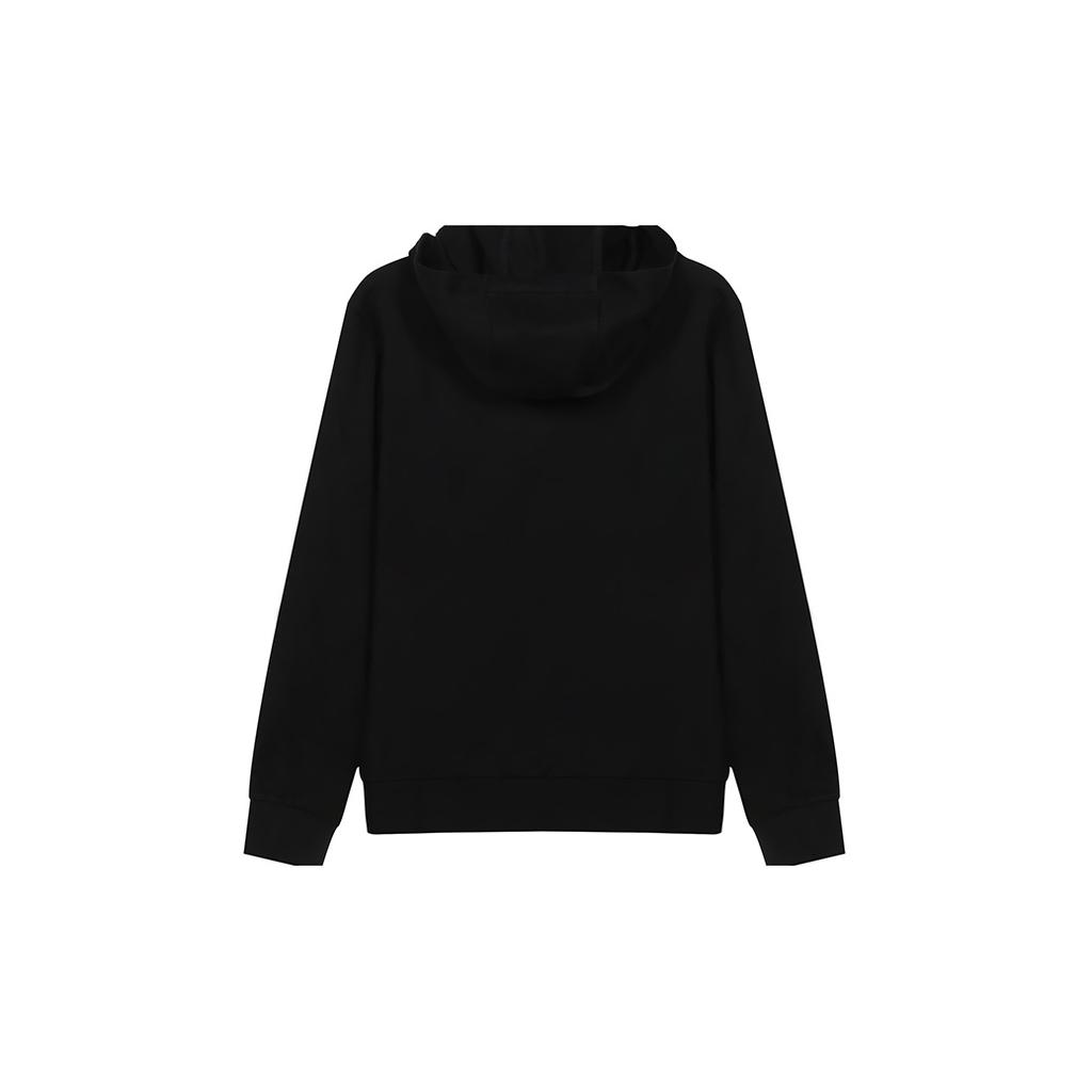 Emporio Armani EA7 Side Sleeve Letter Print Long Sleeve Hooded Sweatshirt Men sweatshirt Black 8NPM18-PJ05Z-0203