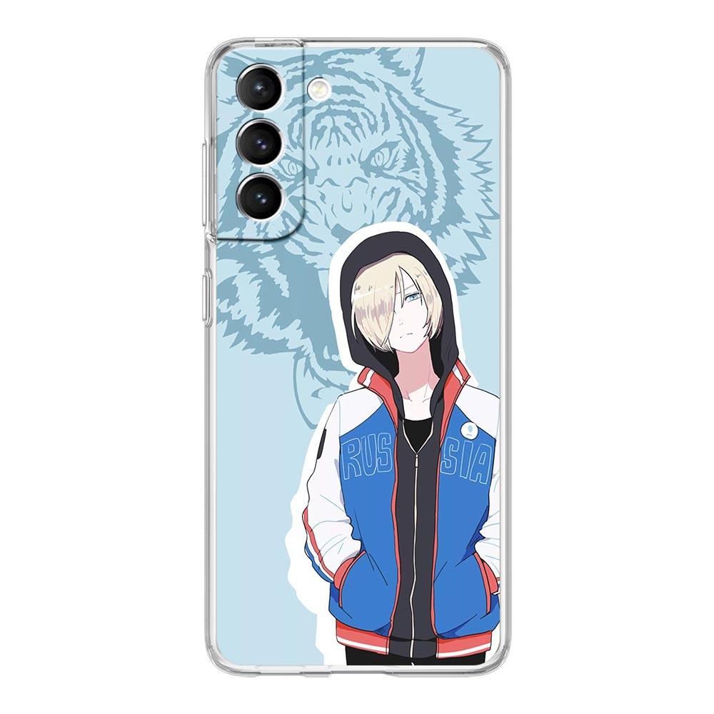 Yuri!!! On Ice Victor Nikiforov For Samsung Galaxy S22 S20 Ultra Phone Case S21 FE 5G S10E S9 S8 S10 Plus Note 20 Clear Cover