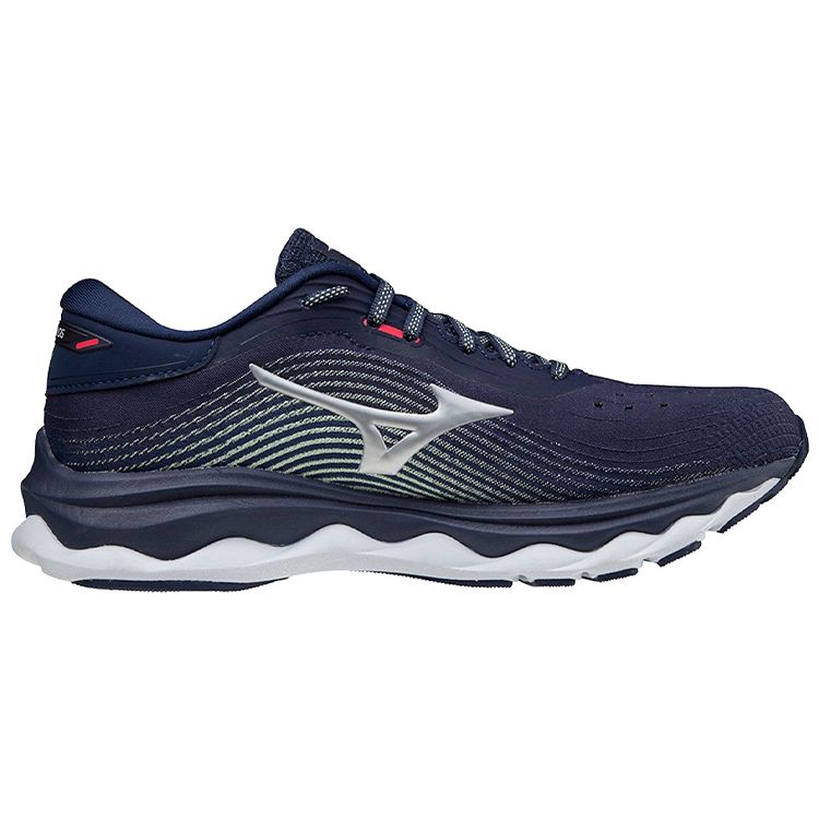 Mizuno Wave Sky 5 Cushioning Fabric Shock Absorption Non-Slip Wear-Resistant Low-Top Running Shoes Women sneaker Blue J1GD210207