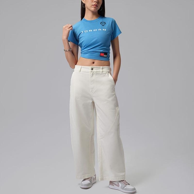 Jordan Casual Round Neck Short Sleeve Knitted T-Shirt Women Tops IR8804-412