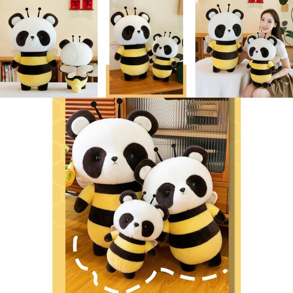 Adorable Bee Panda Plush Toy Soft And Huggable Companion For Kids And Girls