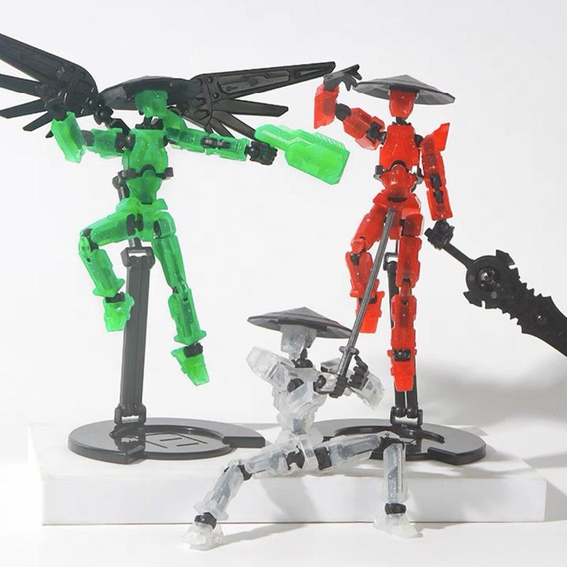 Third Generation Wing Joint Movable Dolls Transformable Robots 3D Printed Assembly Doll Toys Children's Educational Toys Gifts