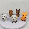 Vinyl Simulated Dog Squeeze Toy Squeaky Stress Relief Puppy Sensory Toy Home Office Desktop Animal Decoration Ornament