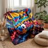 Colombia Football Printed Flannel Blanket Skin Friendly Warm Decorative Throw for Indoor Couch Bed Daily Use