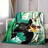 1Pc Dragon Adventure Flannel Blanket, Soft And Comfortable, Casual Warm, Camping Travel, Christmas, Halloween Xmas Gift Es124