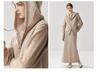 Women's Hooded Cashmere Knit Vest - Zippered, Sleeveless, Drawstring Cape for Autumn/Winter