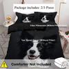 Pet Dog Sheepdog 3D Printed Quilt Cover Set Pillowcase Cute Animals Bedding Set For Kids Teens Adults Polyester Quilt Cover