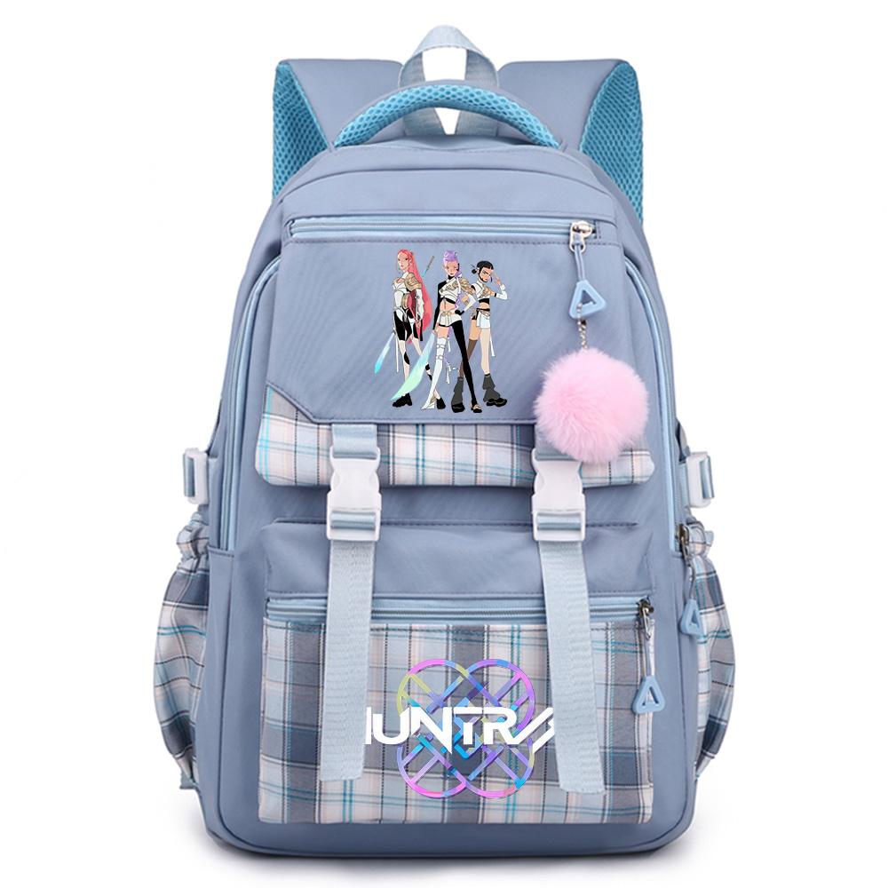 Cartoon K-Pop Printed Large Capacity Backpack for Teenger Student Girl Boy Schoolbag Bookbag Kid Gift Women Waterproof Travel Bag Rucksak