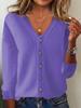 Women's Knitted Cardigan: Spring-Summer Long Sleeve Sweater, Plus Size Autumn Outerwear