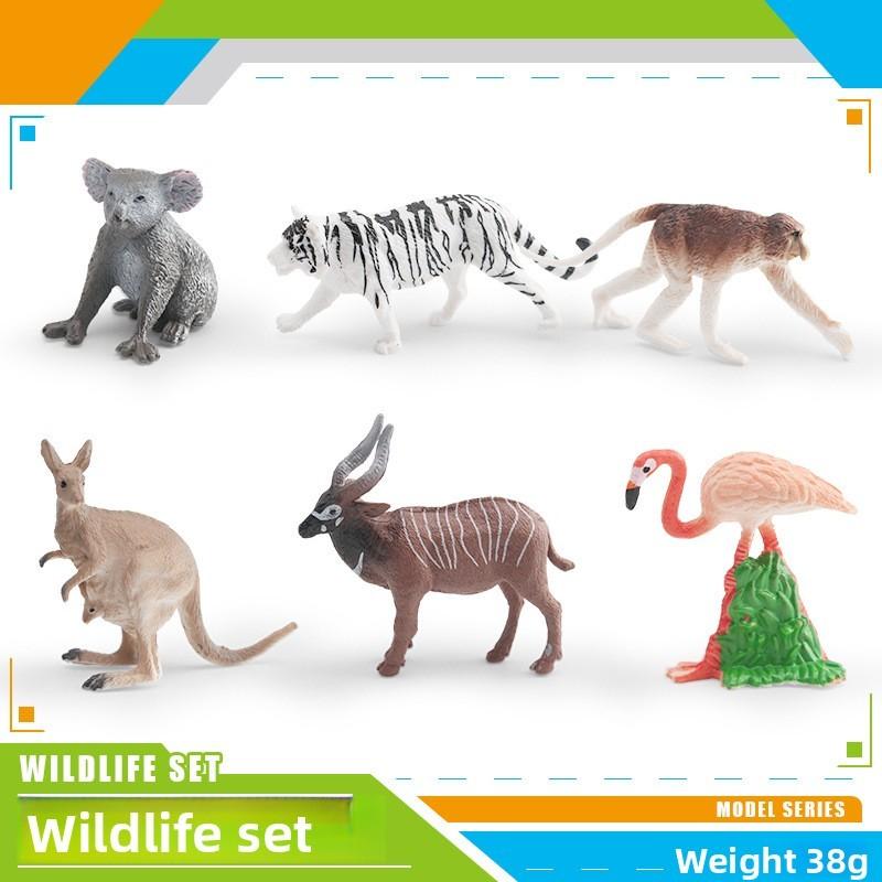 Mini Wildlife Animal Pvc Model Set With Static Figures For Collectors And Home Decor Style A
