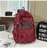 Schoolbag Star Printed Transparent Backpack Junior High School Student Teen Campus Large Capacity High Value School Bag Unisex